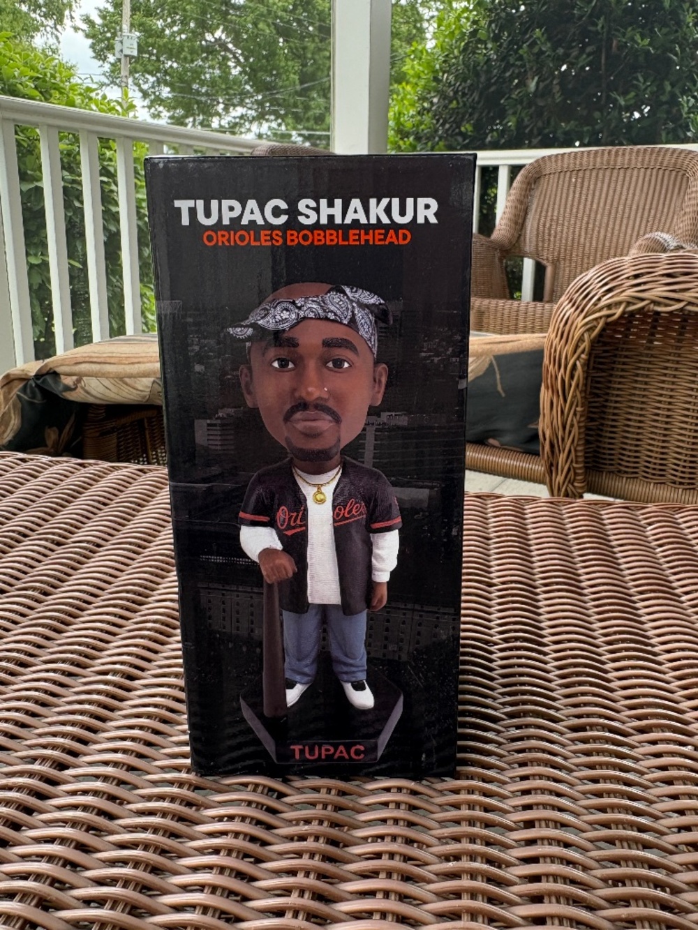 2026 Tupac Baltimore Orioles Camden Yards SGA Bobblehead NEW SEALED Rare